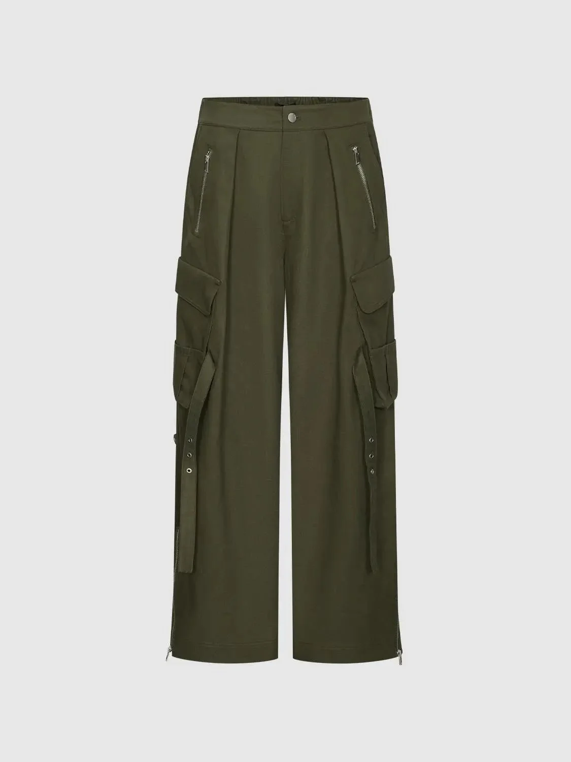 16907-flap-pocket-wide-leg-cargo-pants-2.webp Flap Pocket Wide Leg Cargo Pants