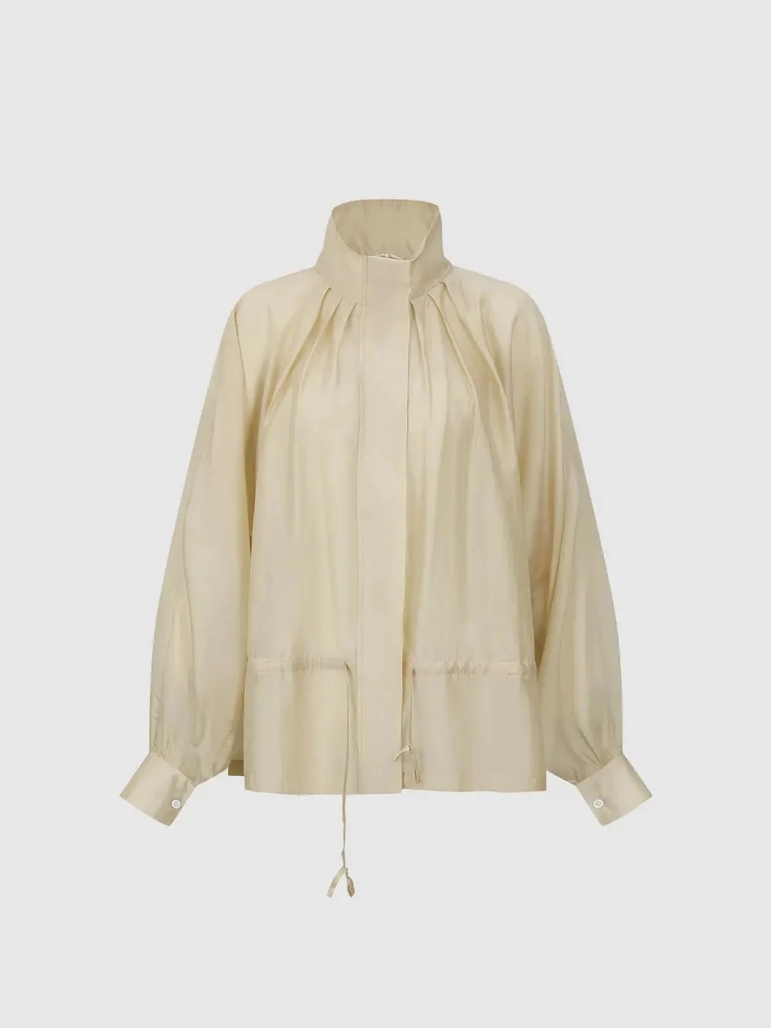 16914-mock-neck-pleated-tie-detail-jackets-4.webp Mock Neck Pleated Tie Detail Jackets