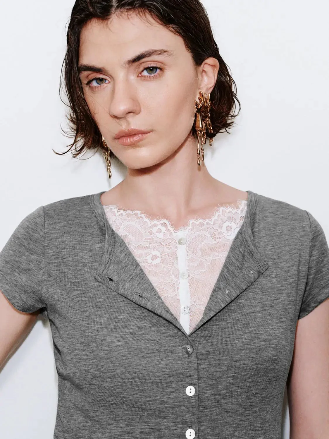 16984-lyocell-lace-trim-two-in-one-short-sleeve-shirts-3.webp Lyocell Lace Trim Two In One Short Sleeve Shirts