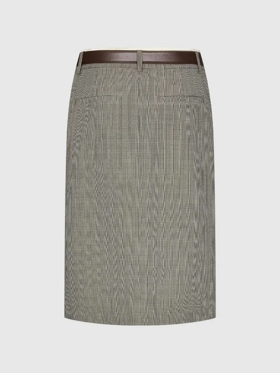 17017-belted-gold-button-detail-check-straight-midi-skirts-2.webp Belted Gold Button Detail Check Straight Midi Skirts