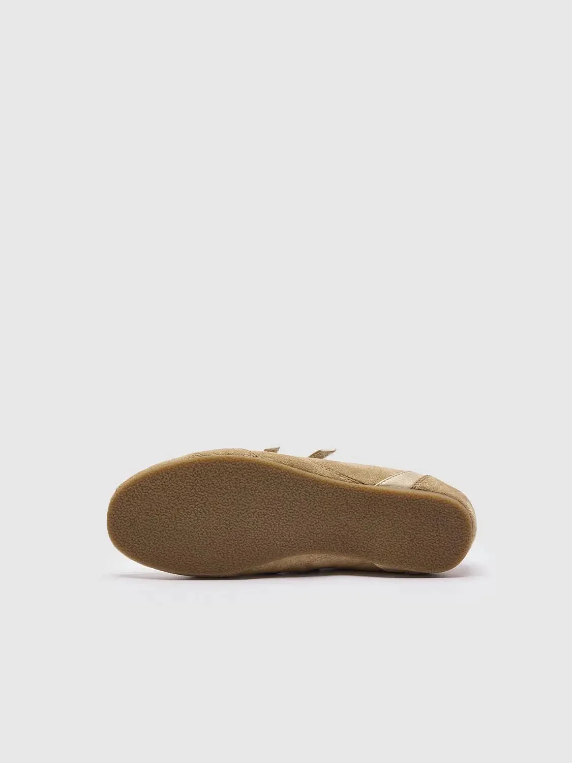 17030-beige-two-tone-strapped-textured-ballet-flat-4.webp Beige Two Tone Strapped Textured Ballet Flat