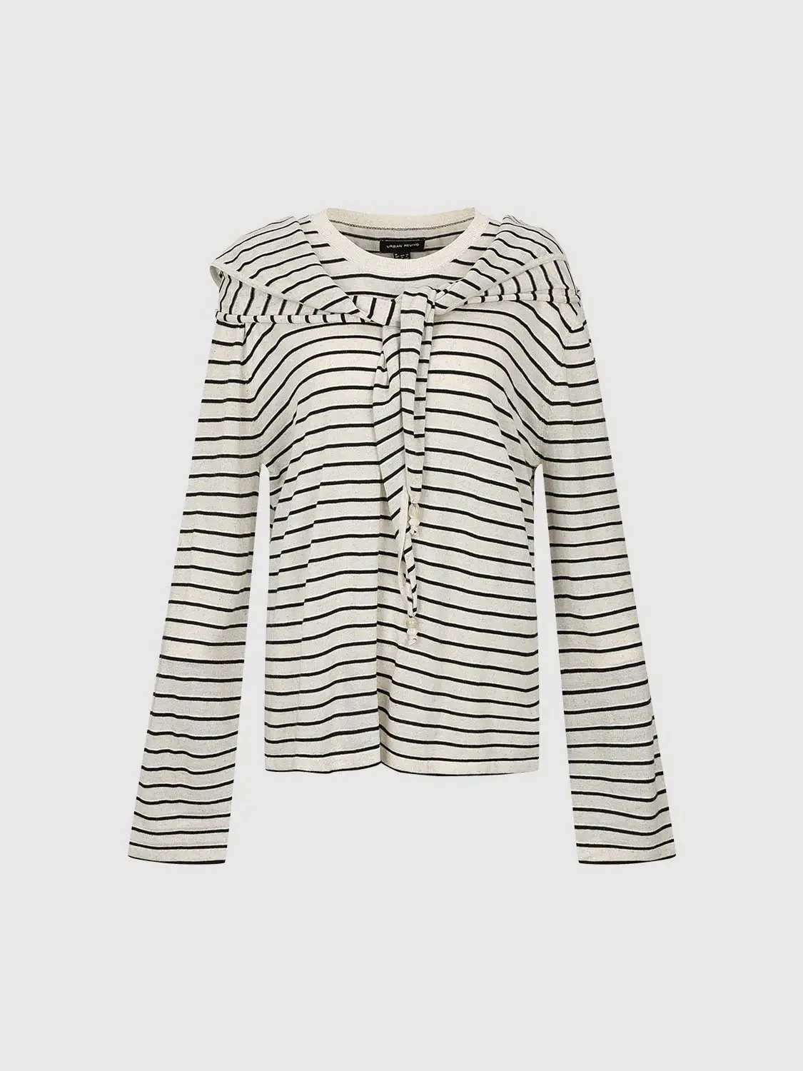 17066-shawl-detail-striped-long-sleeve-knitted-t-shirts-7.webp Shawl Detail Striped Long Sleeve Knitted T-Shirts
