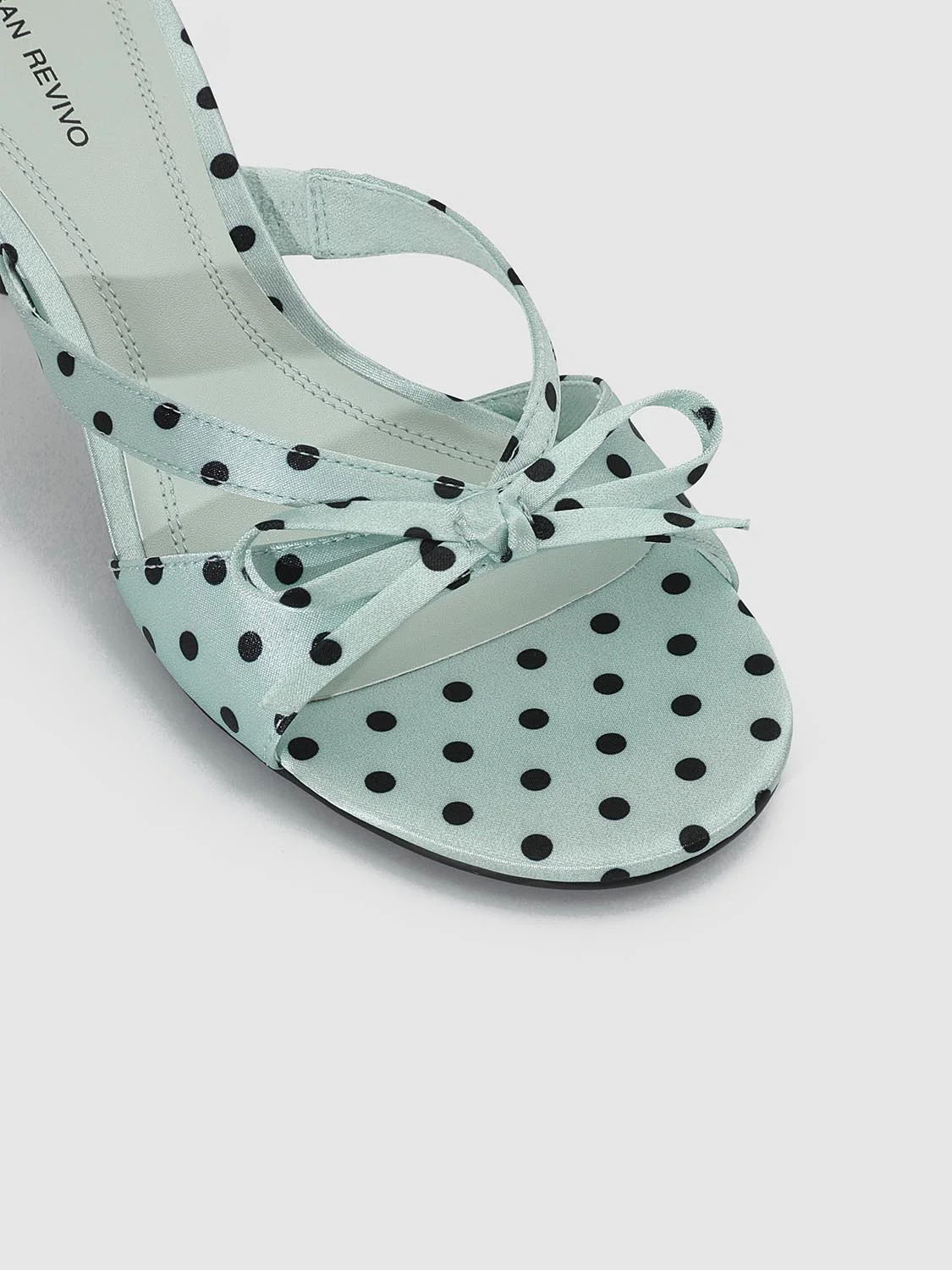 1707-mint-textile-polka-dot-bow-embellished-slippers-6.webp Mint Textile Polka Dot Bow Embellished Slippers