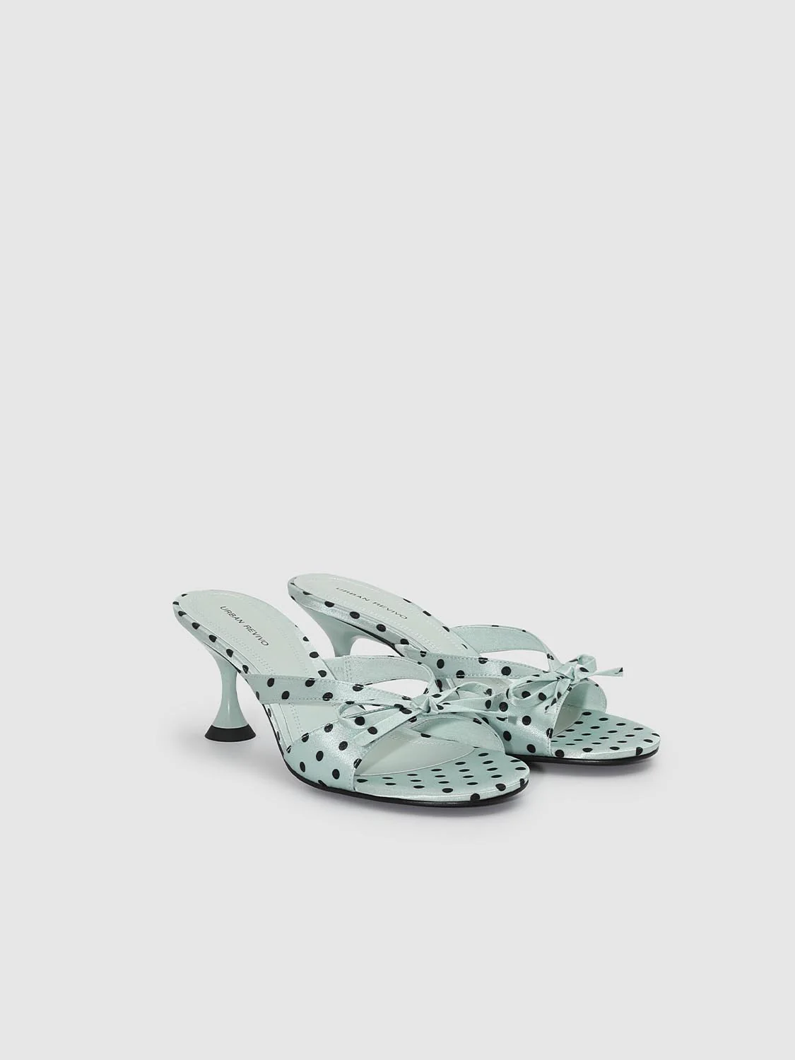 1707-mint-textile-polka-dot-bow-embellished-slippers-7.webp Mint Textile Polka Dot Bow Embellished Slippers