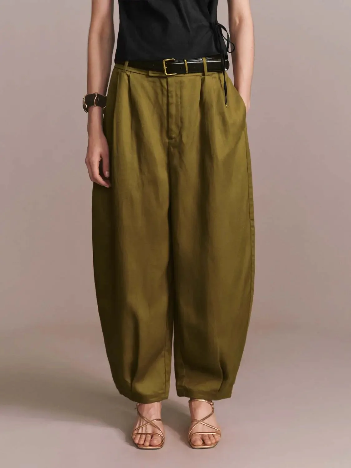 17091-belted-barrel-leg-pants-1.webp Belted Barrel Leg Pants