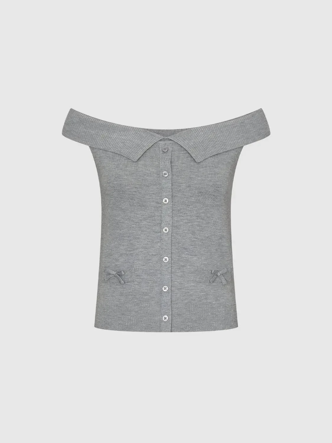 17175-cotton-knit-boat-neck-button-detail-sleeveless-t-shirts-7.webp Cotton Knit Boat Neck Button Detail Sleeveless T-Shirts