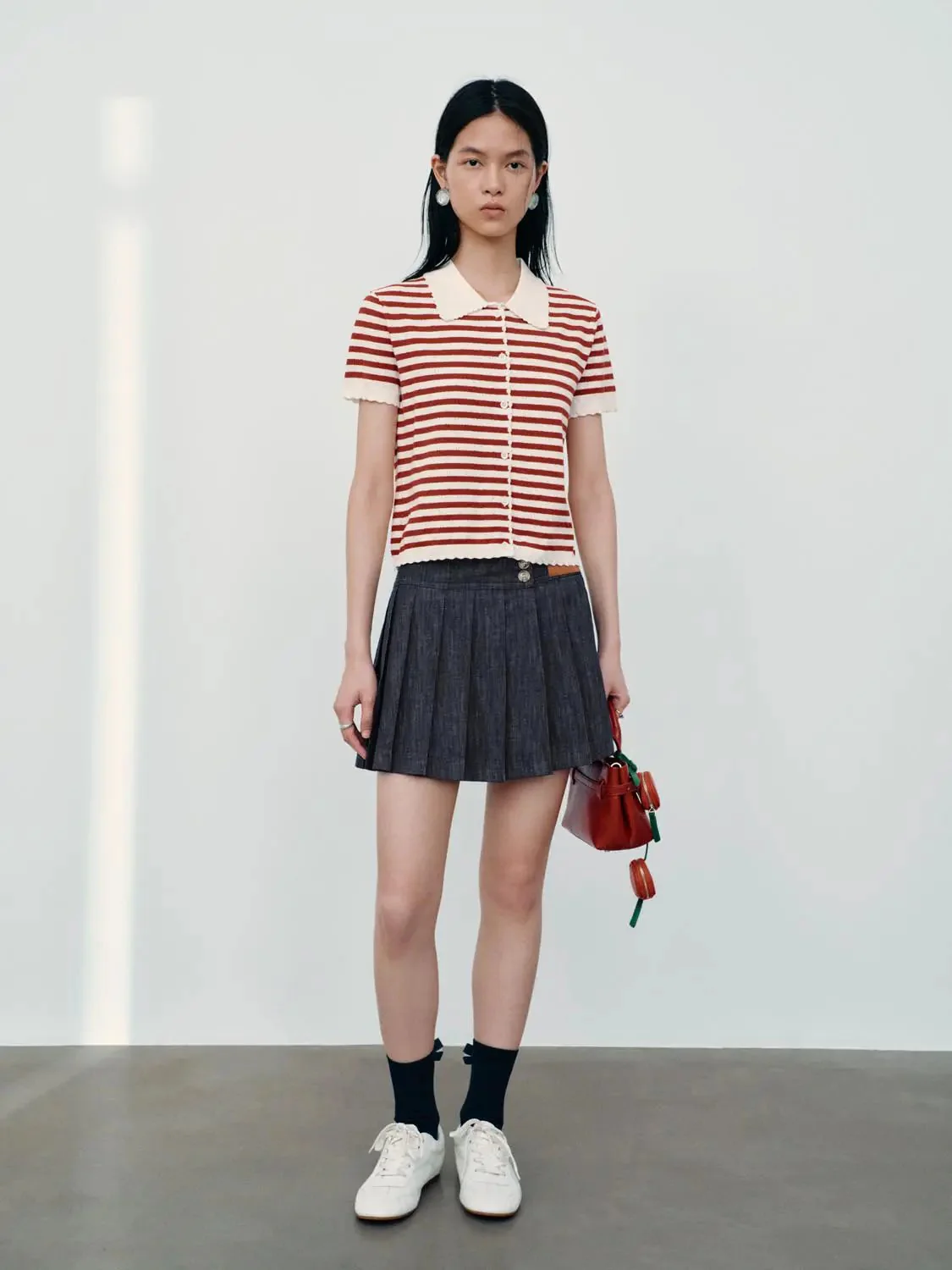 17248-contrast-striped-short-sleeve-knitted-cardigans-4.webp Contrast Striped Short Sleeve Knitted Cardigans