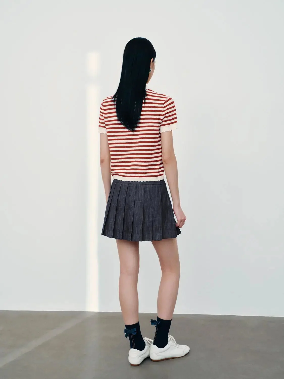 17248-contrast-striped-short-sleeve-knitted-cardigans-6.webp Contrast Striped Short Sleeve Knitted Cardigans