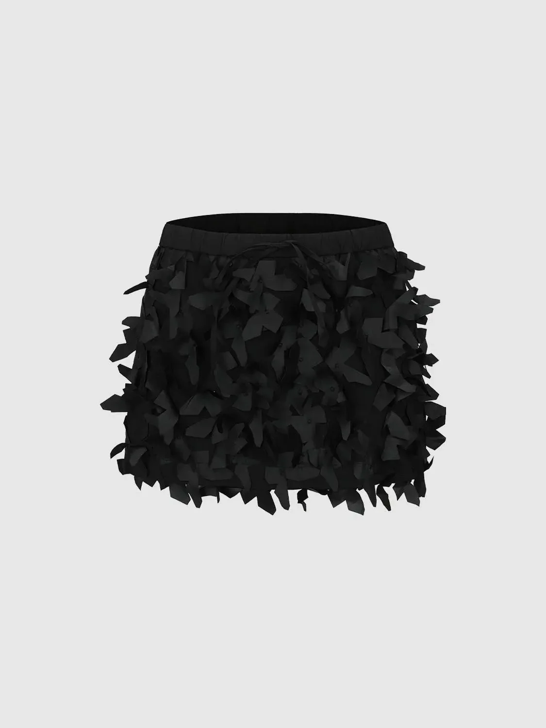 17259-floral-embellished-drawstring-pull-on-a-line-mini-skirts-2.webp Floral Embellished Drawstring Pull On A-Line Mini Skirts