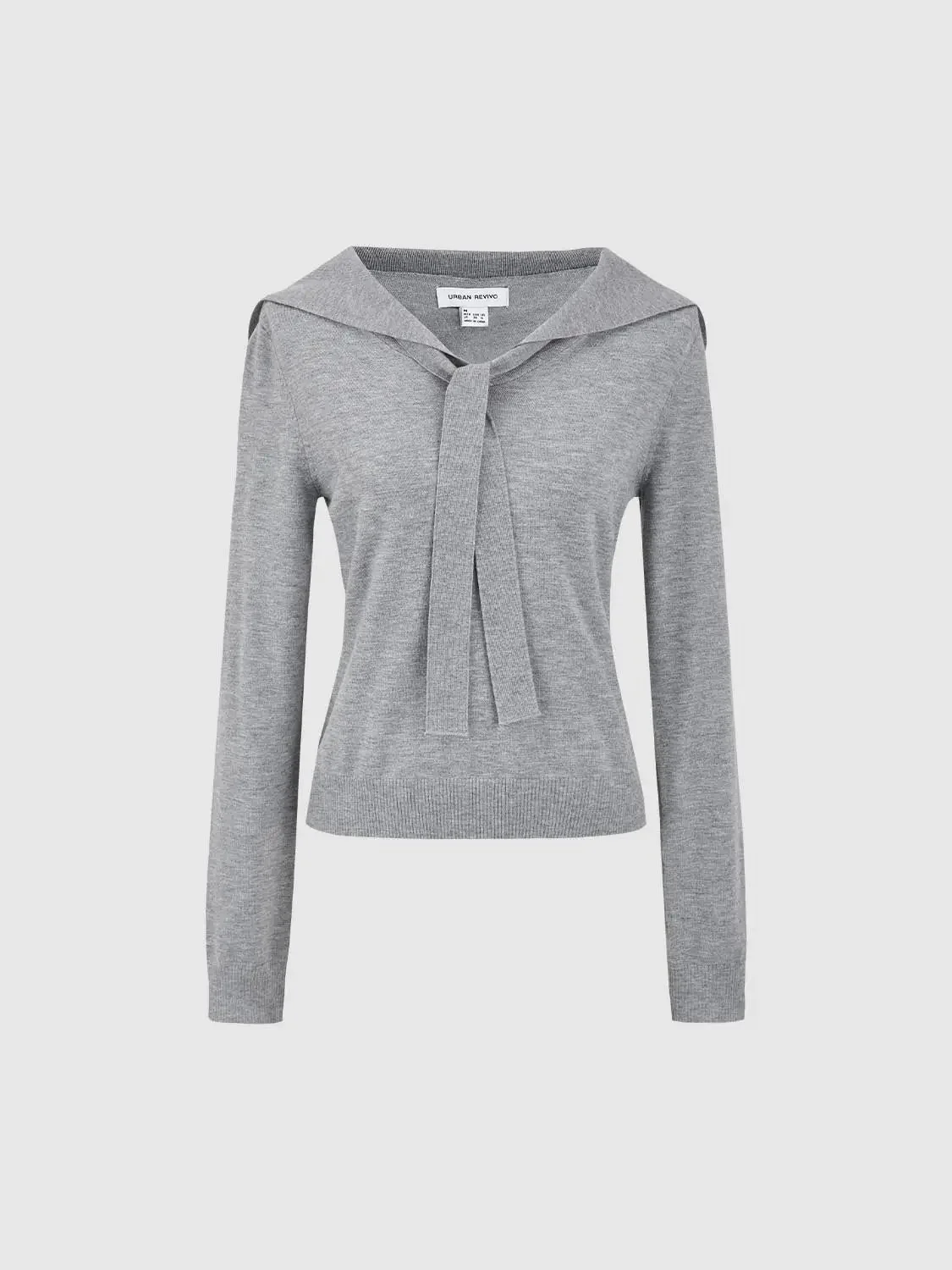 17302-elegant-tie-neck-knit-long-sleeve-ribbed-top-15.webp Elegant Tie-Neck Knit Long-Sleeve Ribbed Top