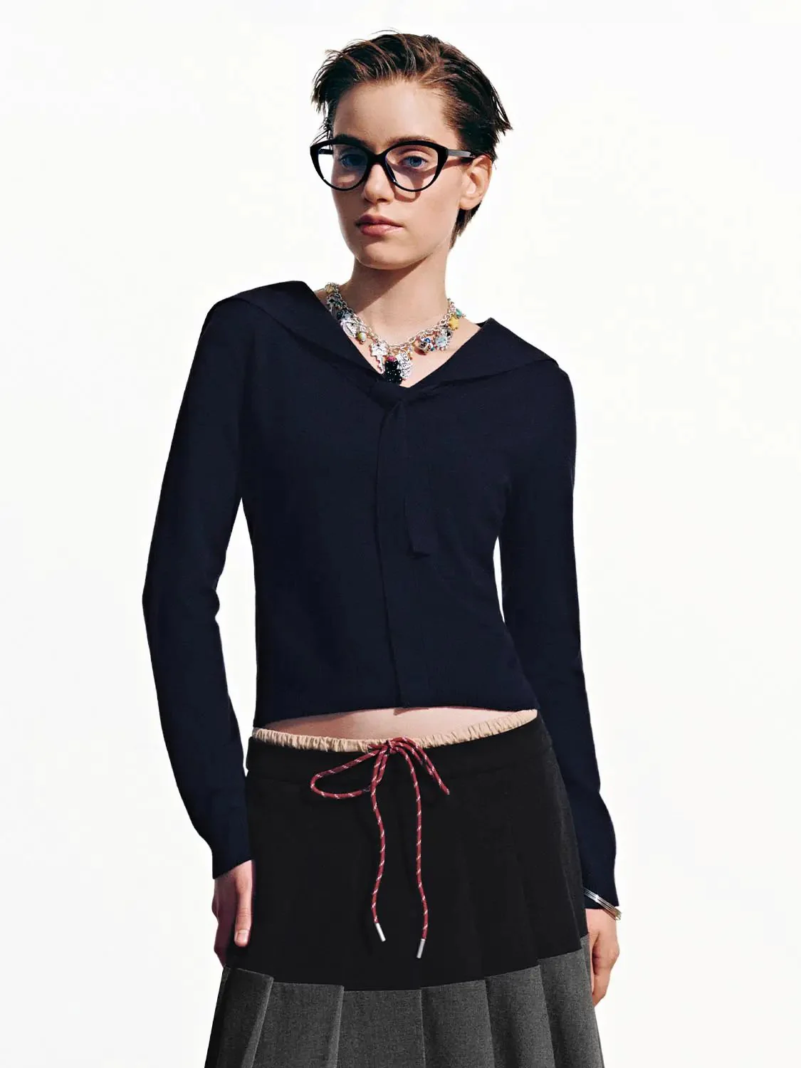 17302-elegant-tie-neck-knit-long-sleeve-ribbed-top-17.webp Elegant Tie-Neck Knit Long-Sleeve Ribbed Top