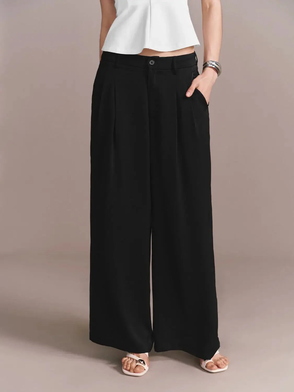 17361-pleat-detail-wide-leg-pants-with-slight-stretch-for-classic-fit-13.webp Pleat Detail Wide Leg Pants With Slight Stretch For Classic Fit