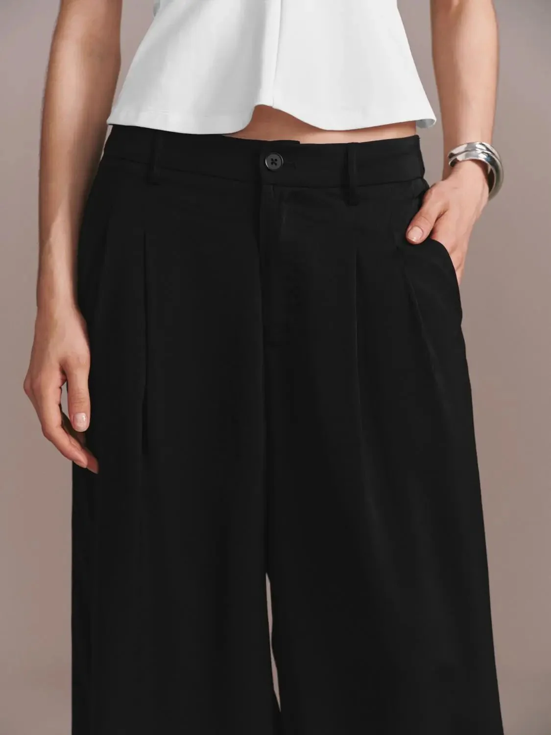 17361-pleat-detail-wide-leg-pants-with-slight-stretch-for-classic-fit-8.webp Pleat Detail Wide Leg Pants With Slight Stretch For Classic Fit