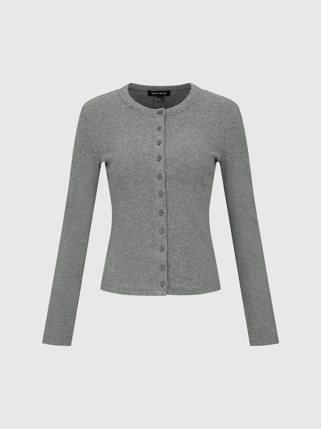 17374-cotton-blend-button-detail-crew-neck-long-sleeve-t-shirt-15.webp Cotton Blend Button Detail Crew Neck Long Sleeve T Shirt
