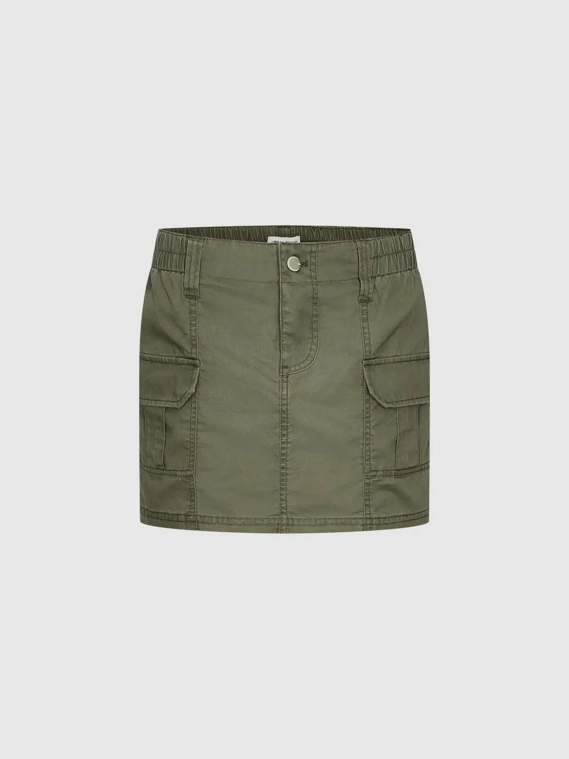 17408-olive-cargo-pocket-flap-twill-mini-skirts-2.webp Olive Cargo Pocket Flap Twill Mini Skirts