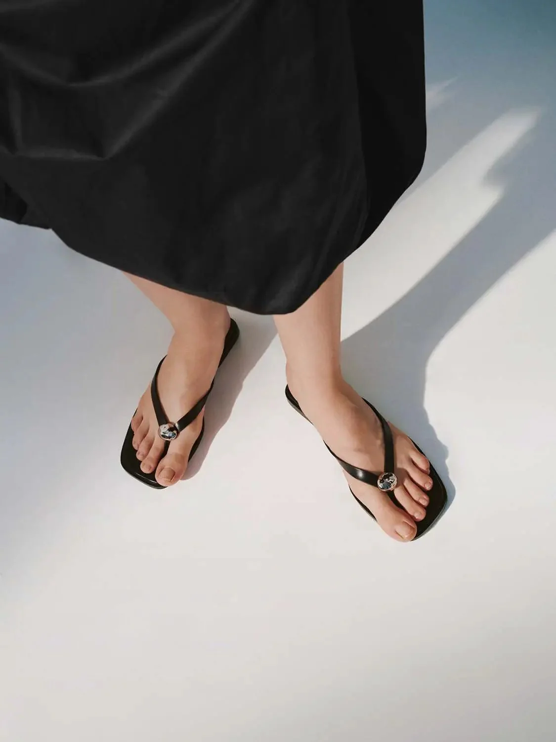17475-faux-leather-slipper-with-metal-decor-square-toe-7.webp Faux Leather Slipper With Metal Decor Square Toe