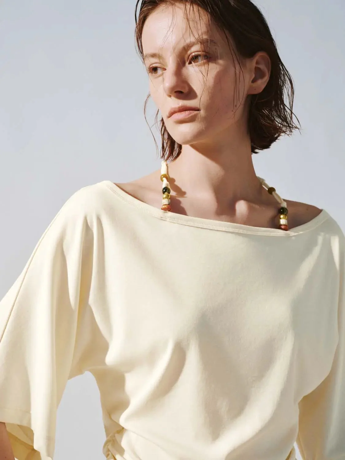 17524-one-shoulder-beaded-halter-ruched-cotton-blend-top-3.webp One-Shoulder Beaded Halter Ruched Cotton Blend Top