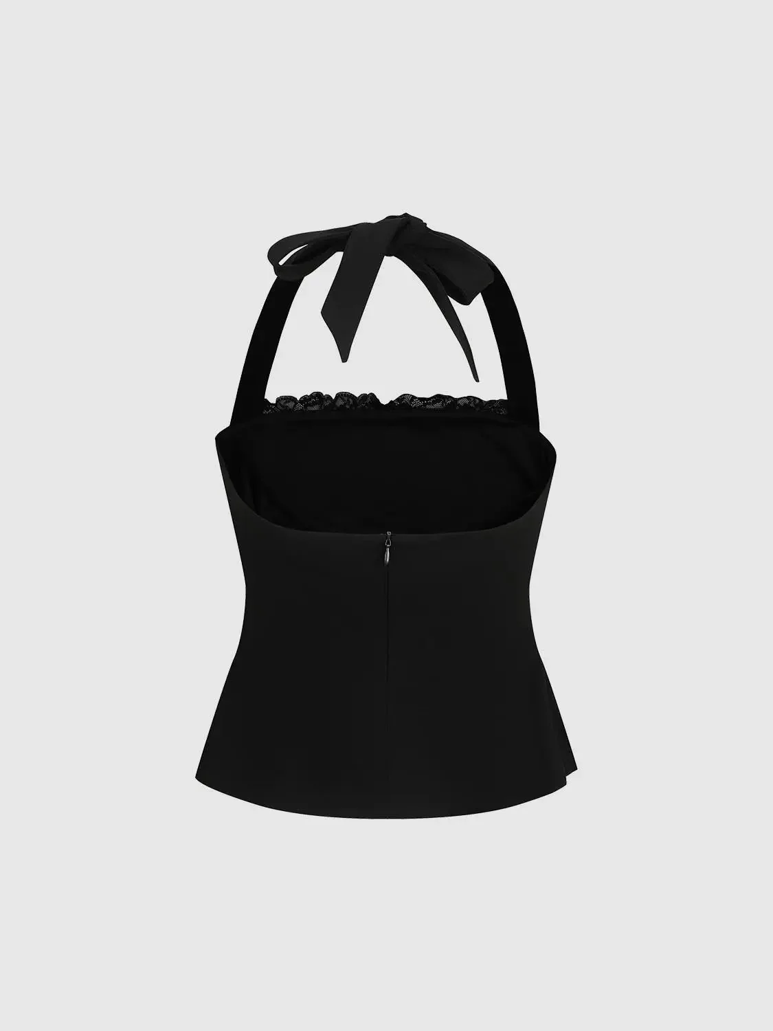 17530-halter-neck-lace-trim-black-stretch-tank-tops-2.webp Halter Neck Lace Trim Black Stretch Tank Tops