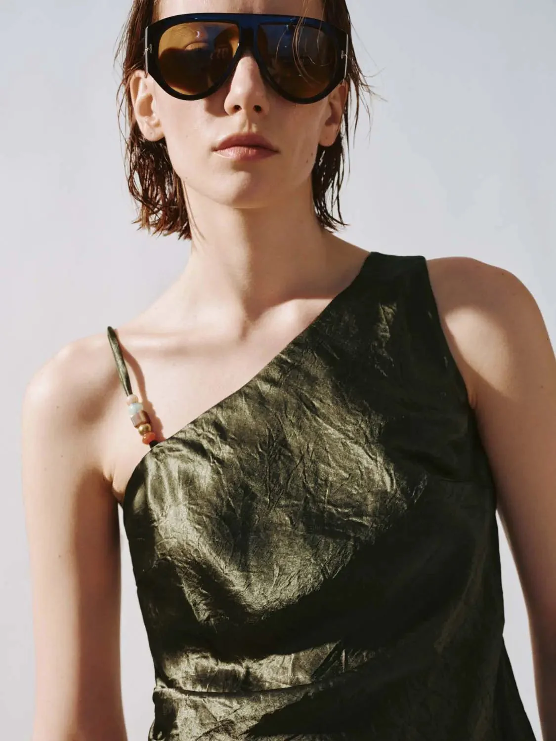 One Shoulder Cami Tops