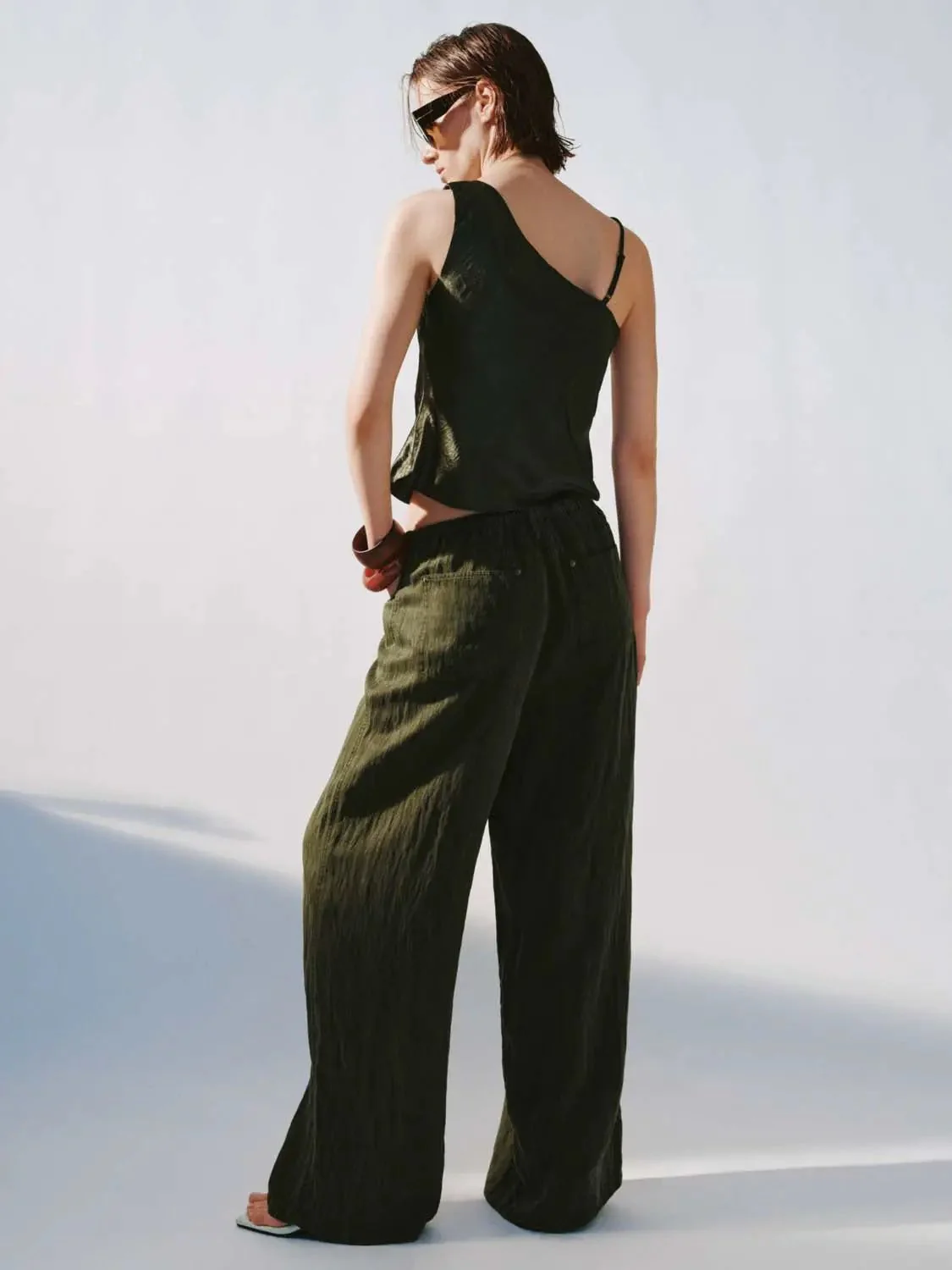One Shoulder Cami Tops