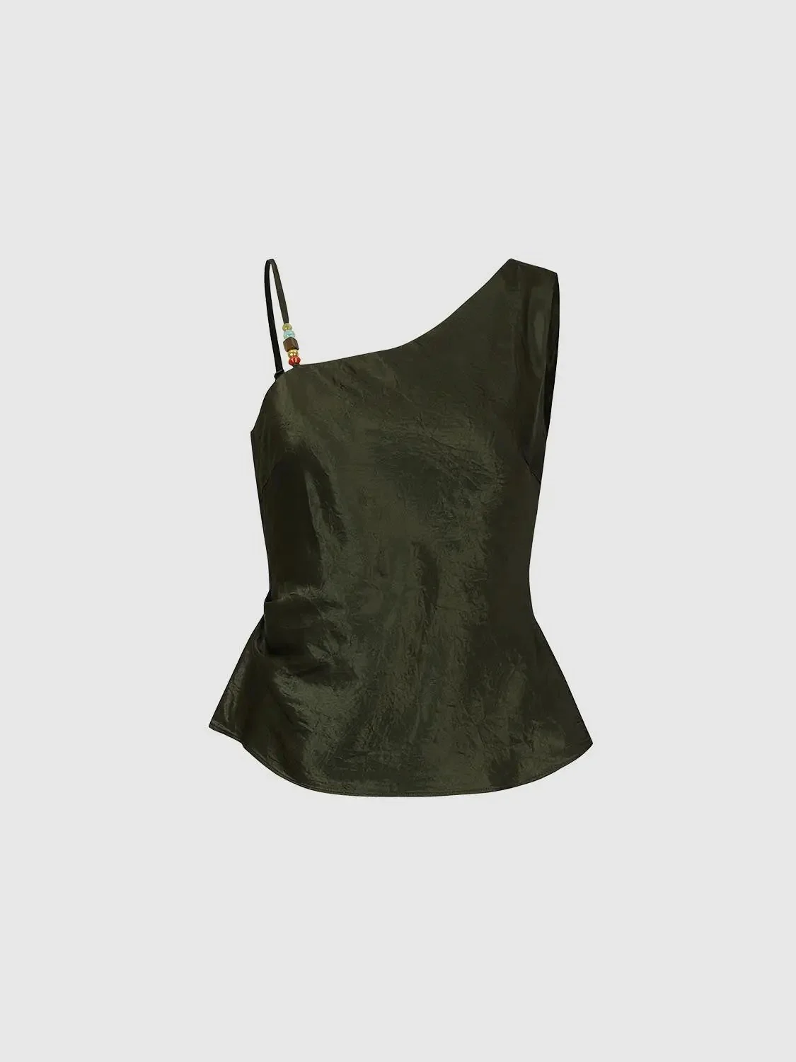 One Shoulder Cami Tops