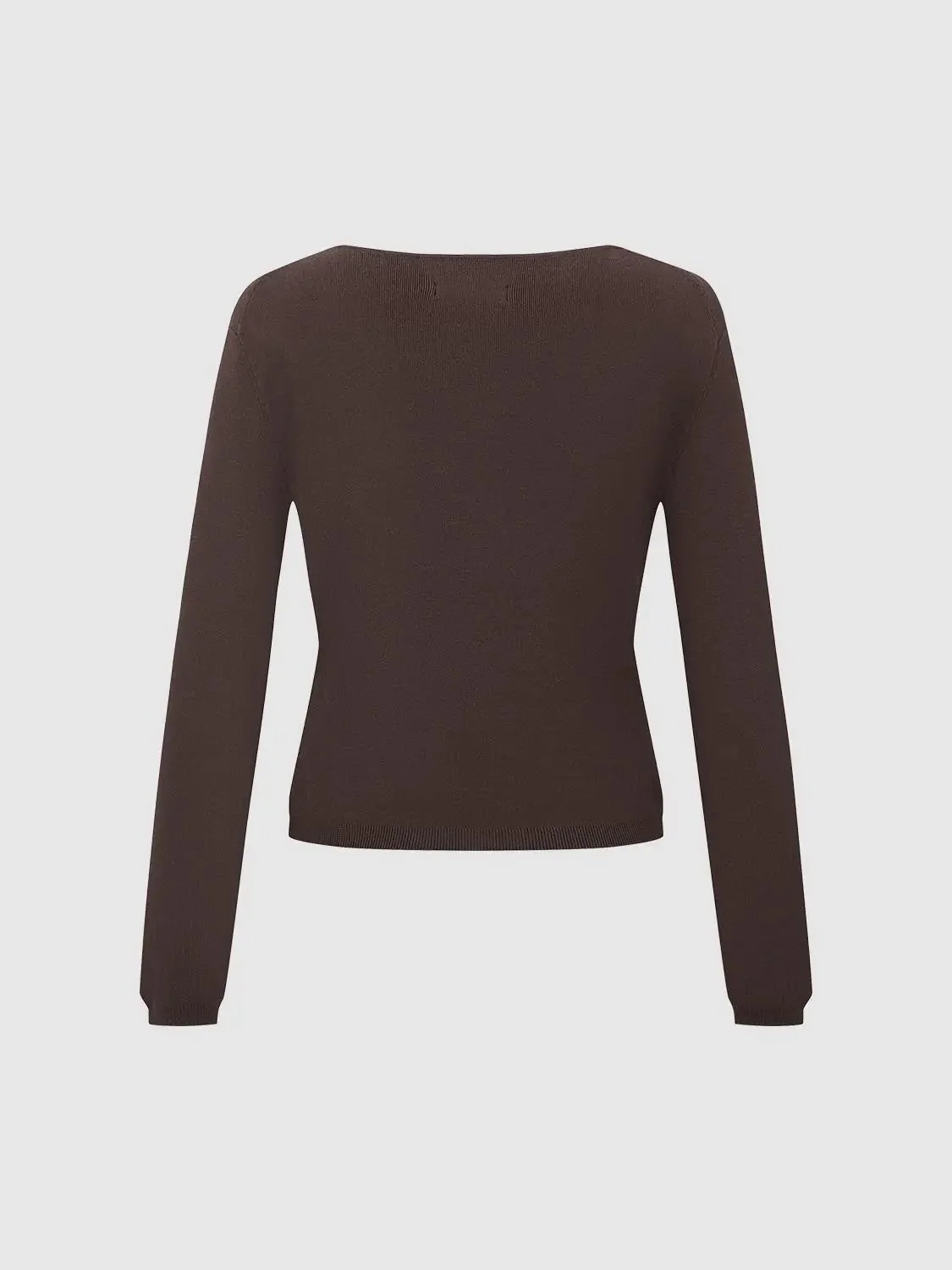 17584-cotton-knit-top-with-asymmetric-neck-t-shirt-2.webp Cotton Knit Top With Asymmetric Neck T Shirt