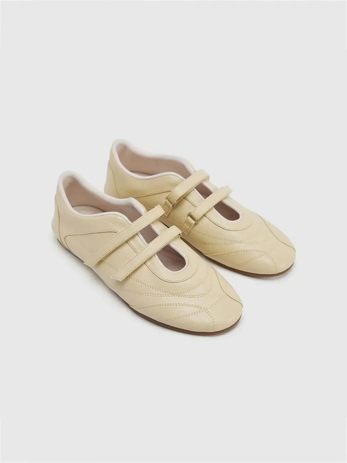1763-beige-smooth-upper-two-strap-mary-jane-pumps-13.webp Beige Smooth Upper Two-Strap Mary Jane Pumps