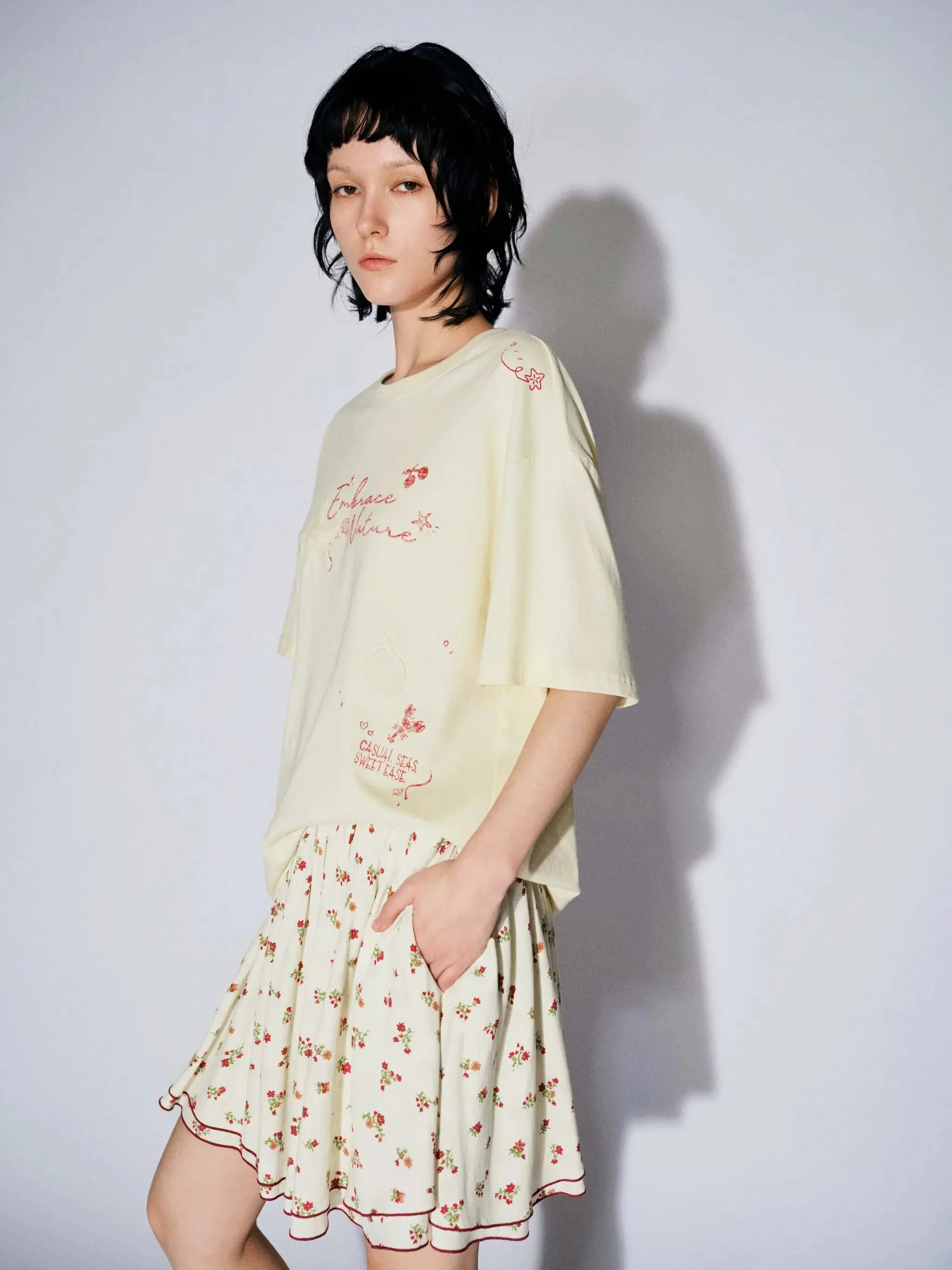 17670-soft-cotton-printed-crew-neck-floral-script-t-shirts-2.webp Soft Cotton Printed Crew Neck Floral Script T-Shirts
