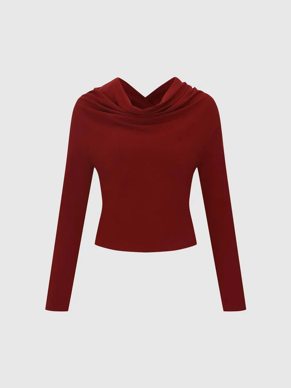 17694-elegant-drape-neck-cashmere-wool-blend-t-shirts-1.webp Elegant Drape Neck Cashmere Wool Blend T Shirts