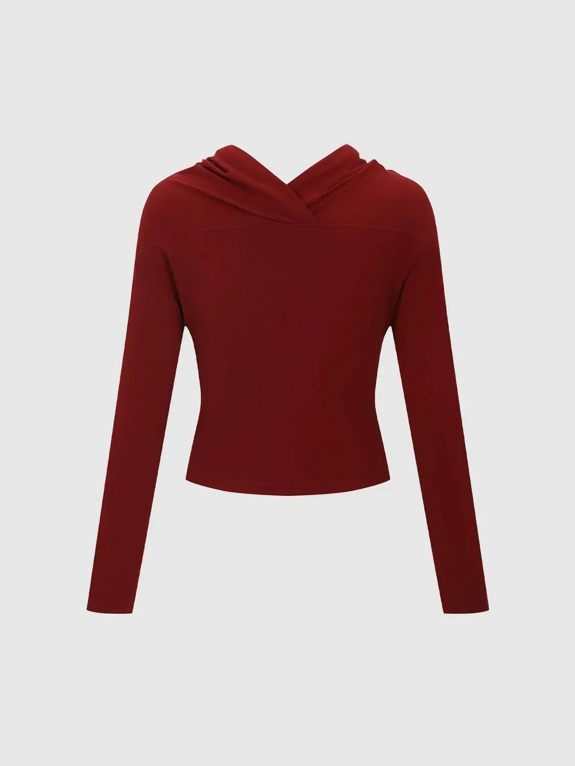 17694-elegant-drape-neck-cashmere-wool-blend-t-shirts-2.webp Elegant Drape Neck Cashmere Wool Blend T Shirts