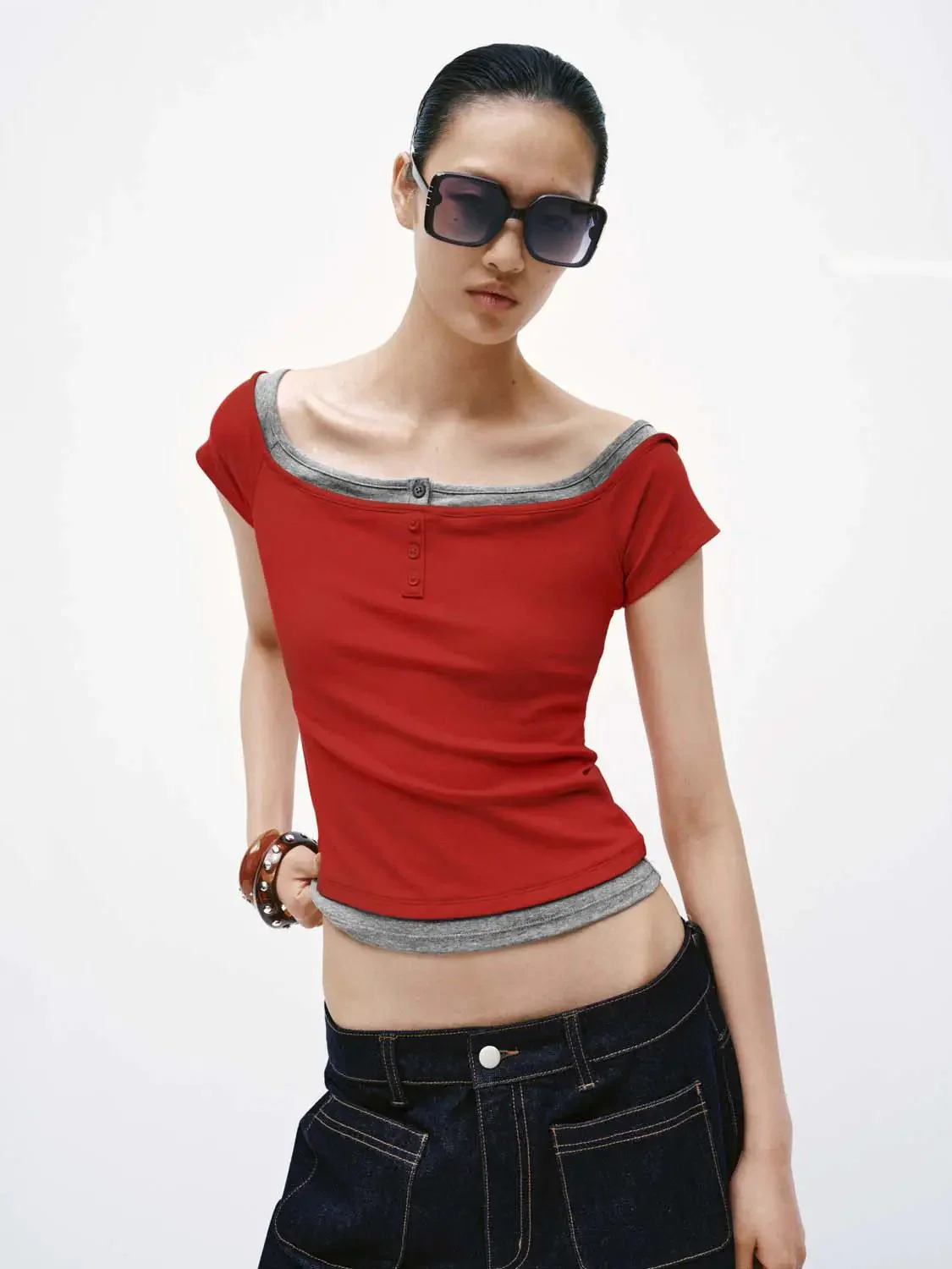 17724-cotton-blend-two-in-one-contrast-boat-neck-fit-t-shirt-3.webp Cotton Blend Two In One Contrast Boat Neck Fit T Shirt