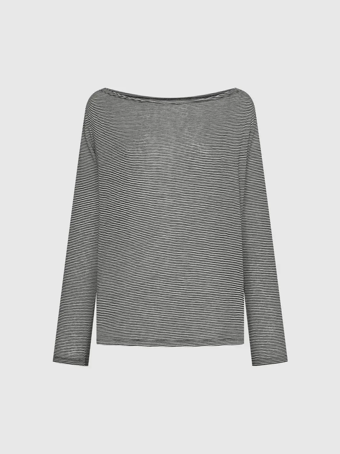 17736-boat-neck-striped-lyocell-blend-long-sleeve-tee-7.webp Boat Neck Striped Lyocell Blend Long Sleeve Tee