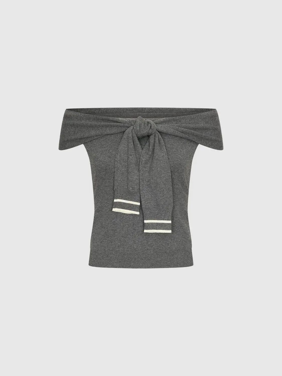 17748-tie-front-off-shoulder-knitted-t-shirts-15.webp Tie Front Off Shoulder Knitted T-Shirts