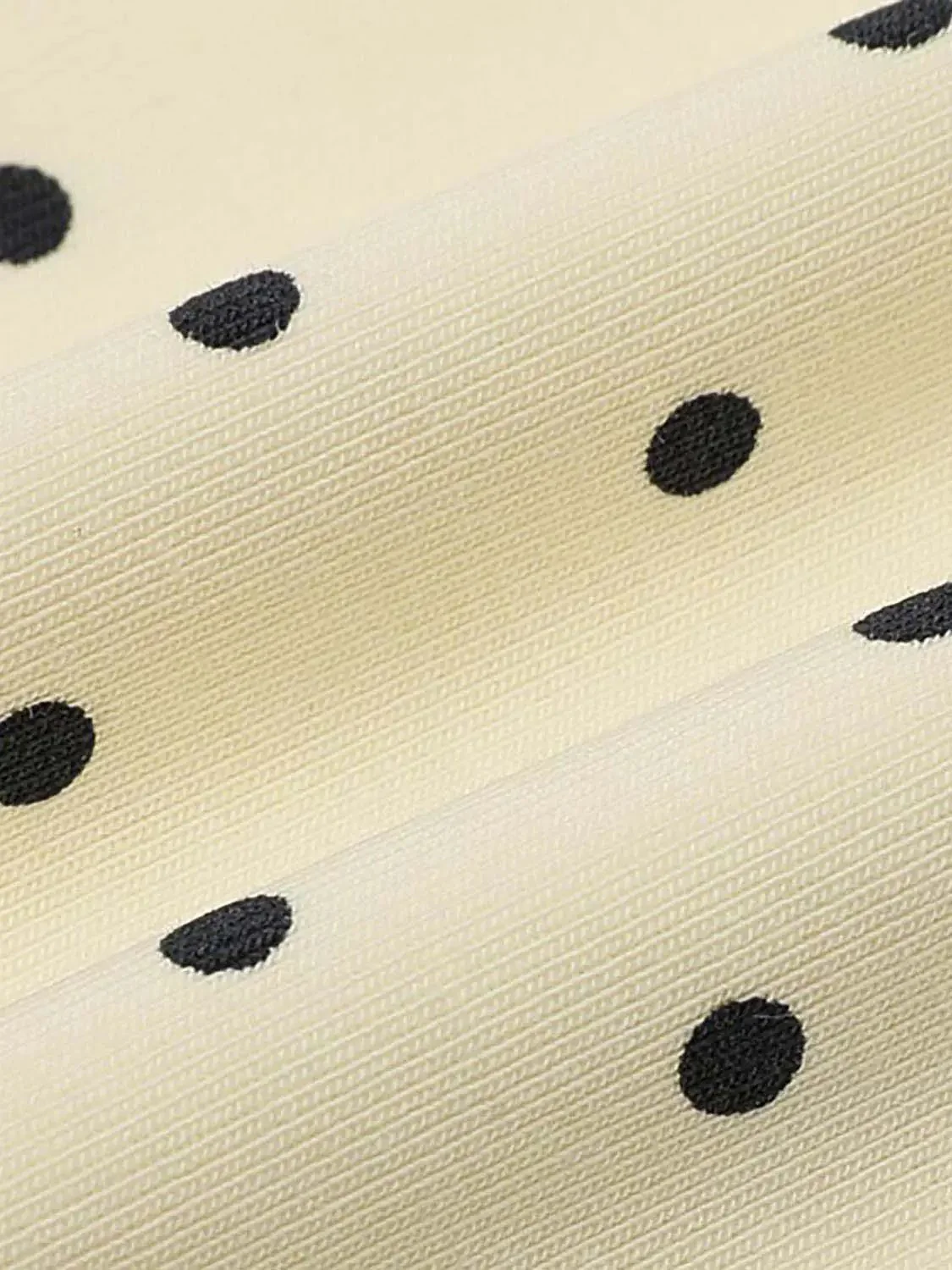 Cotton Navy Polka Dot Bow Detail Strappy Tank Top