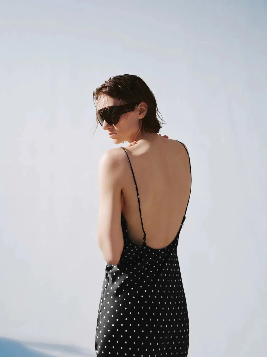 1780-polka-dot-cowl-neck-strappy-elegant-maxi-dress-3.webp Polka Dot Cowl Neck Strappy Elegant Maxi Dress