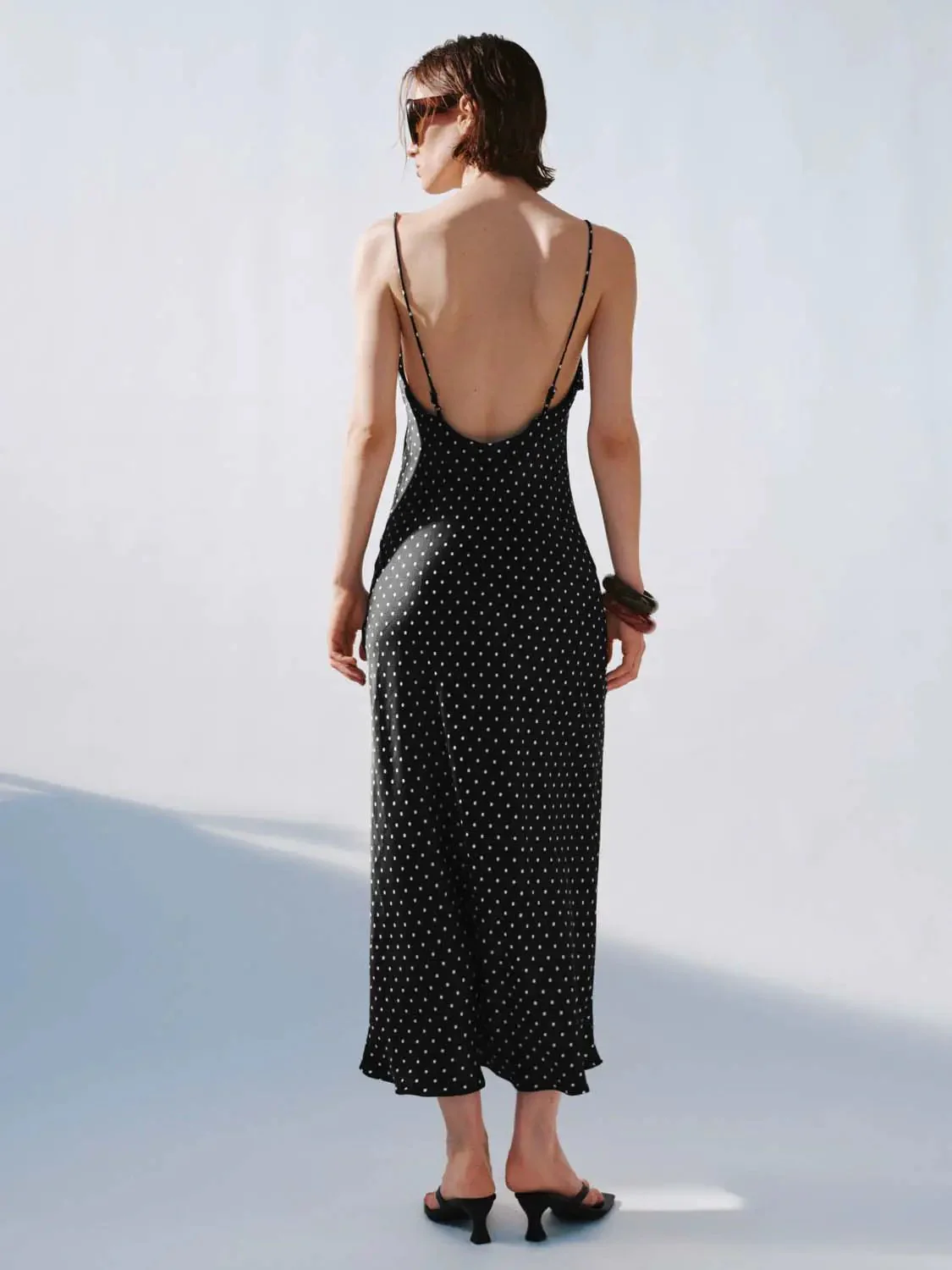 1780-polka-dot-cowl-neck-strappy-elegant-maxi-dress-6.webp Polka Dot Cowl Neck Strappy Elegant Maxi Dress