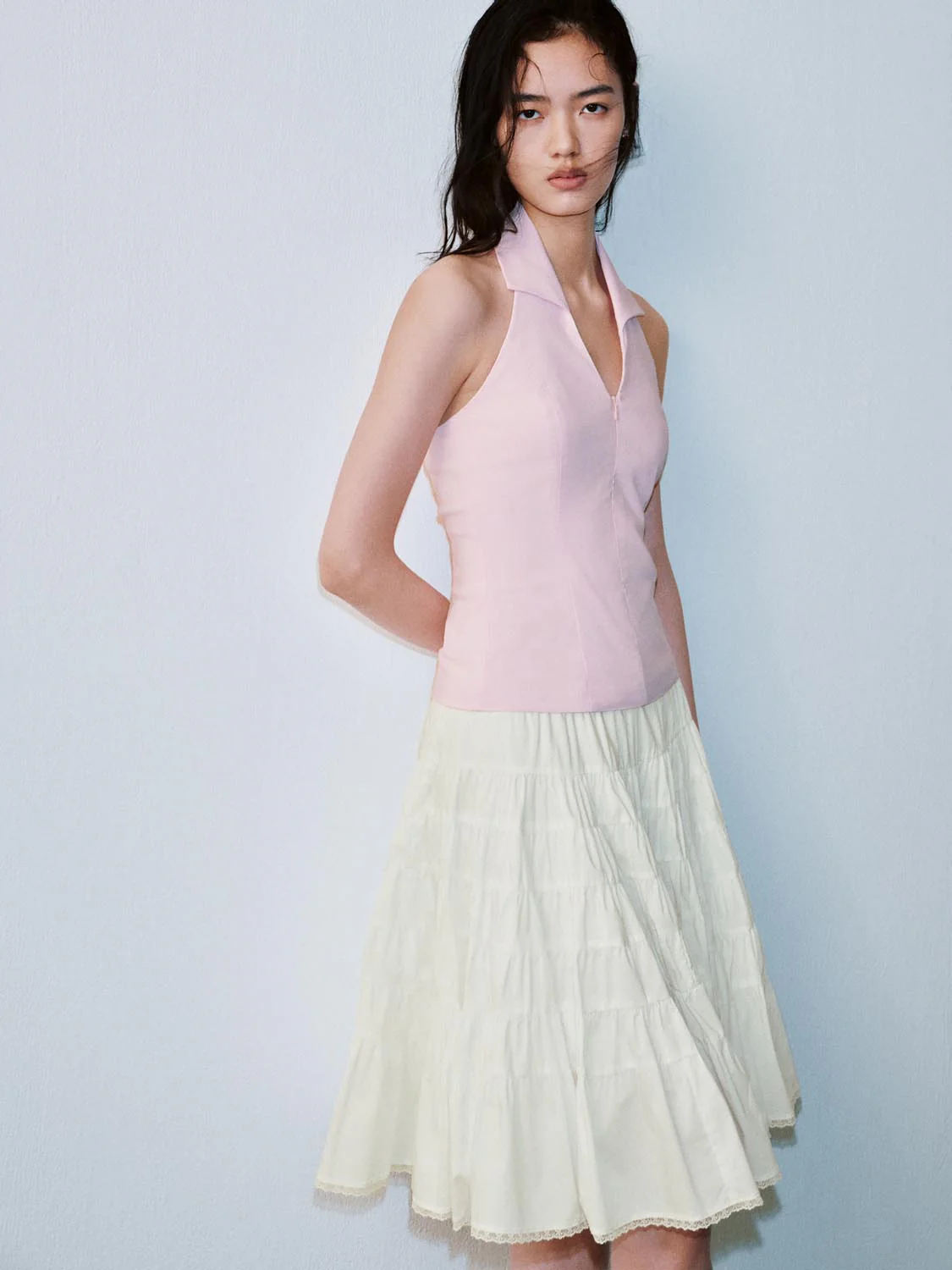 17812-collared-halter-neck-sleeveless-cami-tops-2.webp Collared Halter Neck Sleeveless Cami Tops