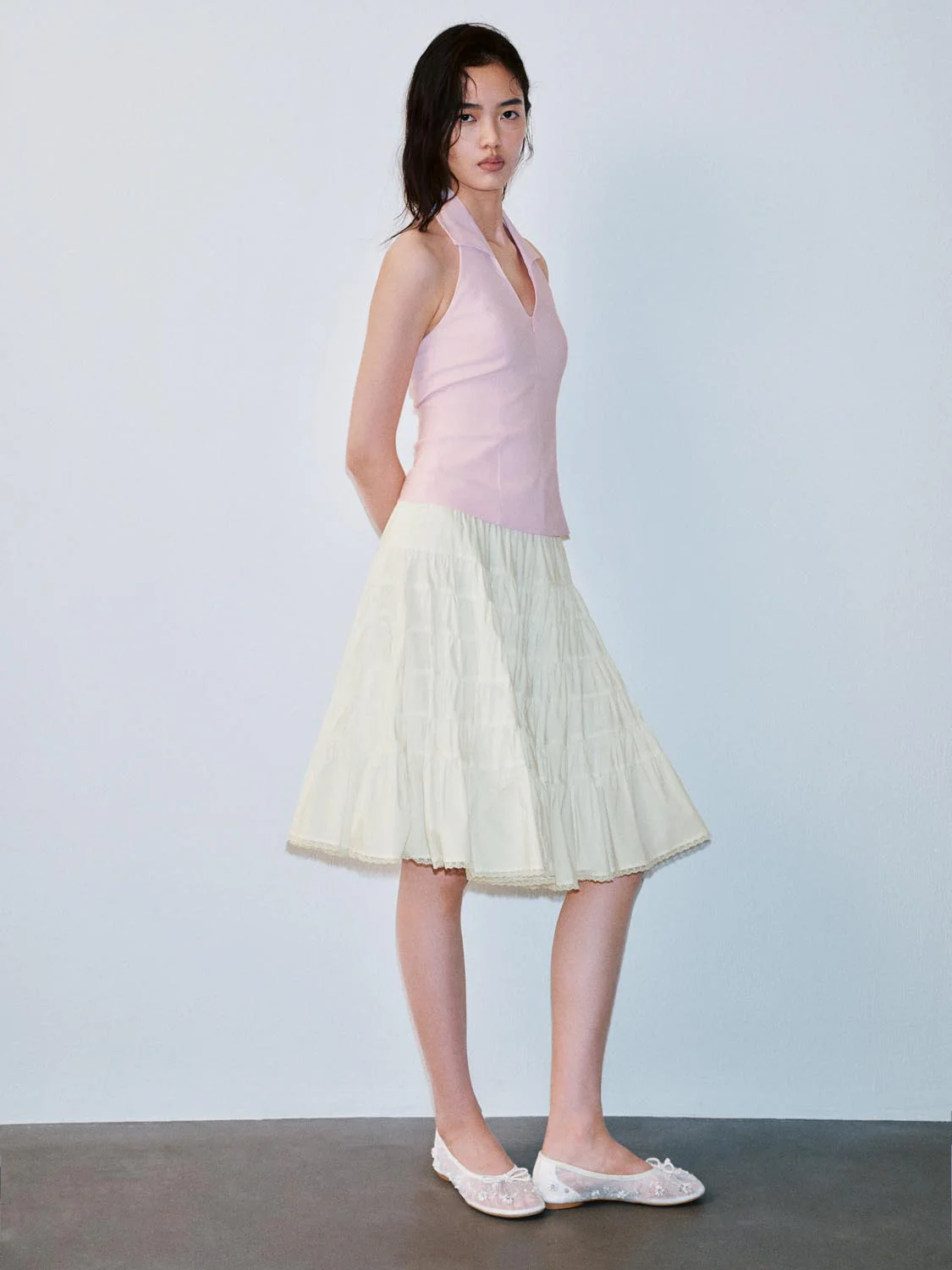 17812-collared-halter-neck-sleeveless-cami-tops-5.webp Collared Halter Neck Sleeveless Cami Tops