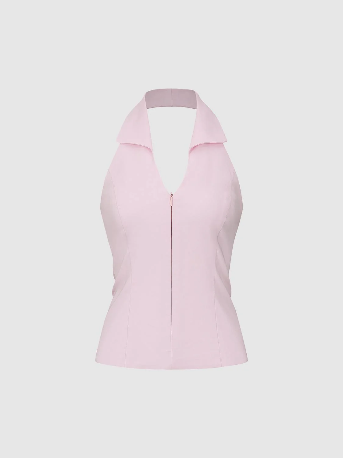 17812-collared-halter-neck-sleeveless-cami-tops-7.webp Collared Halter Neck Sleeveless Cami Tops