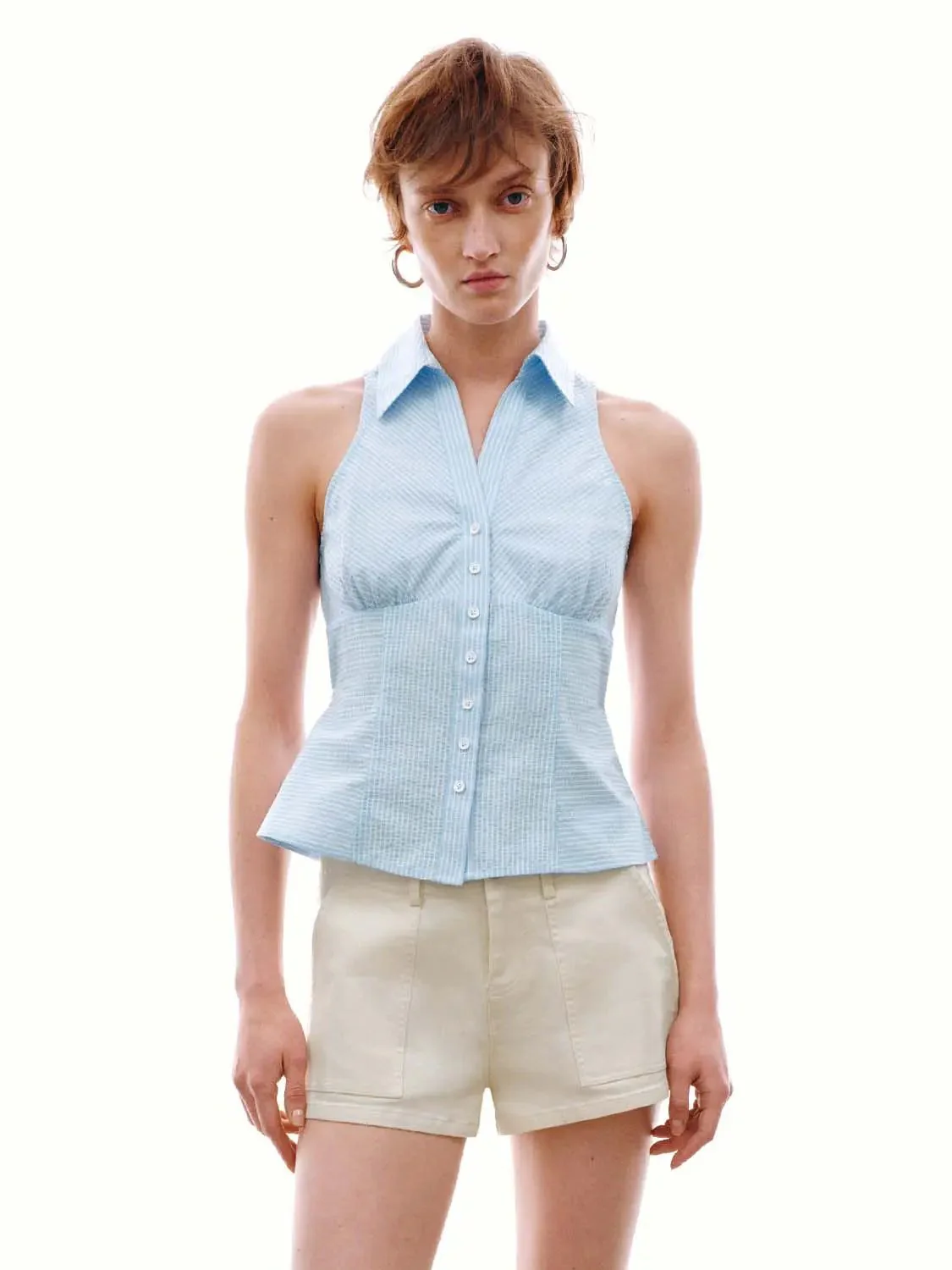 17825-contrast-striped-seamed-skinny-fit-sleeveless-shirts-1.webp Contrast Striped Seamed Skinny Fit Sleeveless Shirts