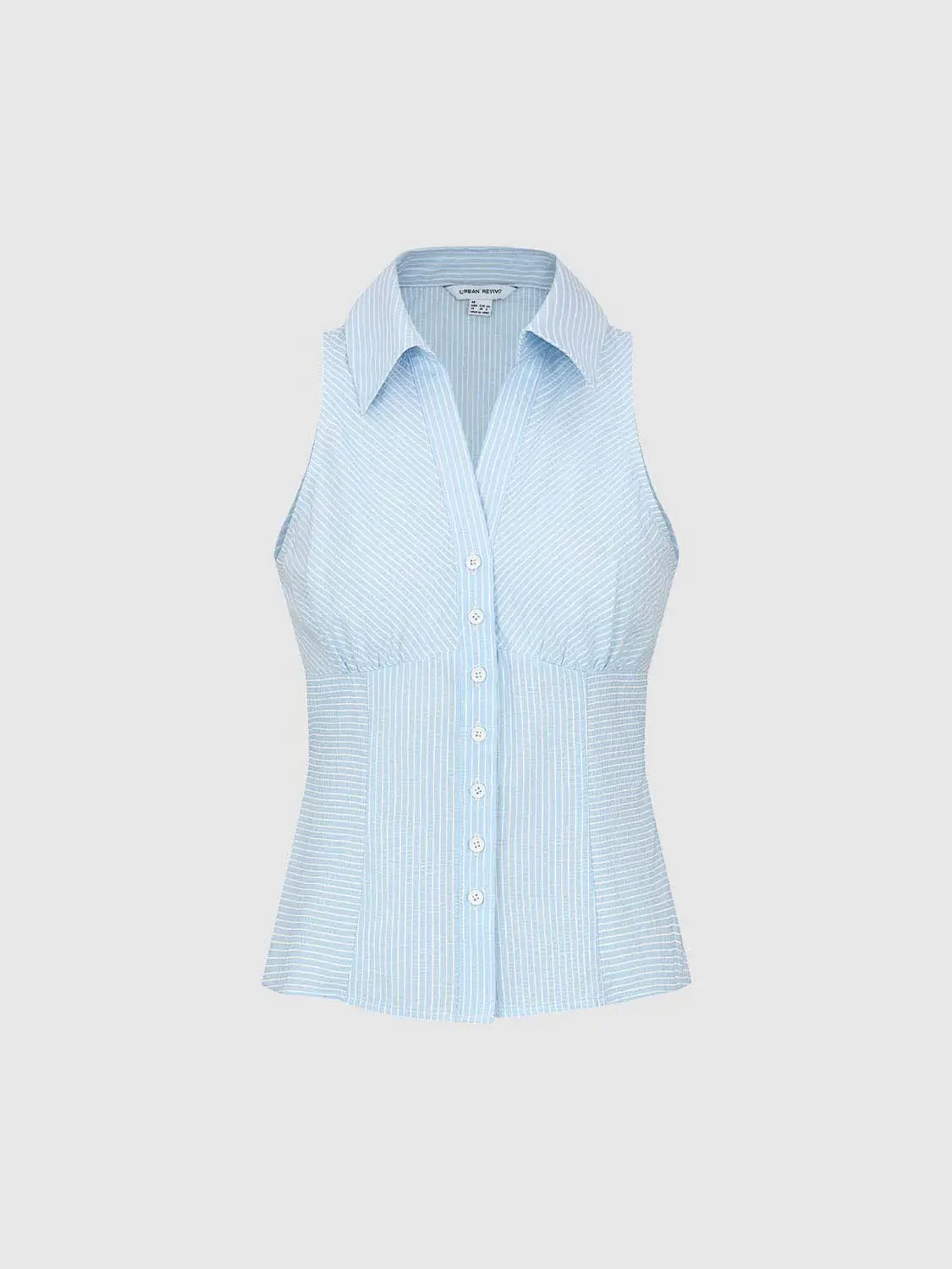 17825-contrast-striped-seamed-skinny-fit-sleeveless-shirts-7.webp Contrast Striped Seamed Skinny Fit Sleeveless Shirts