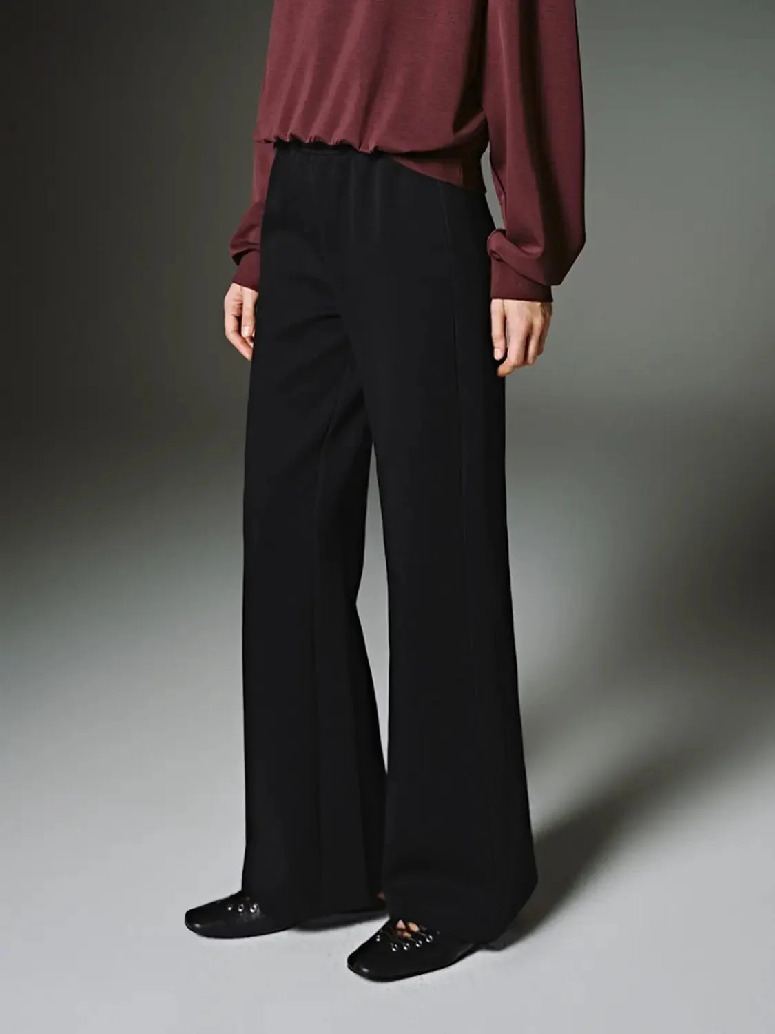 17930-drawstring-pull-on-flare-pants-8.webp Drawstring Pull On Flare Pants