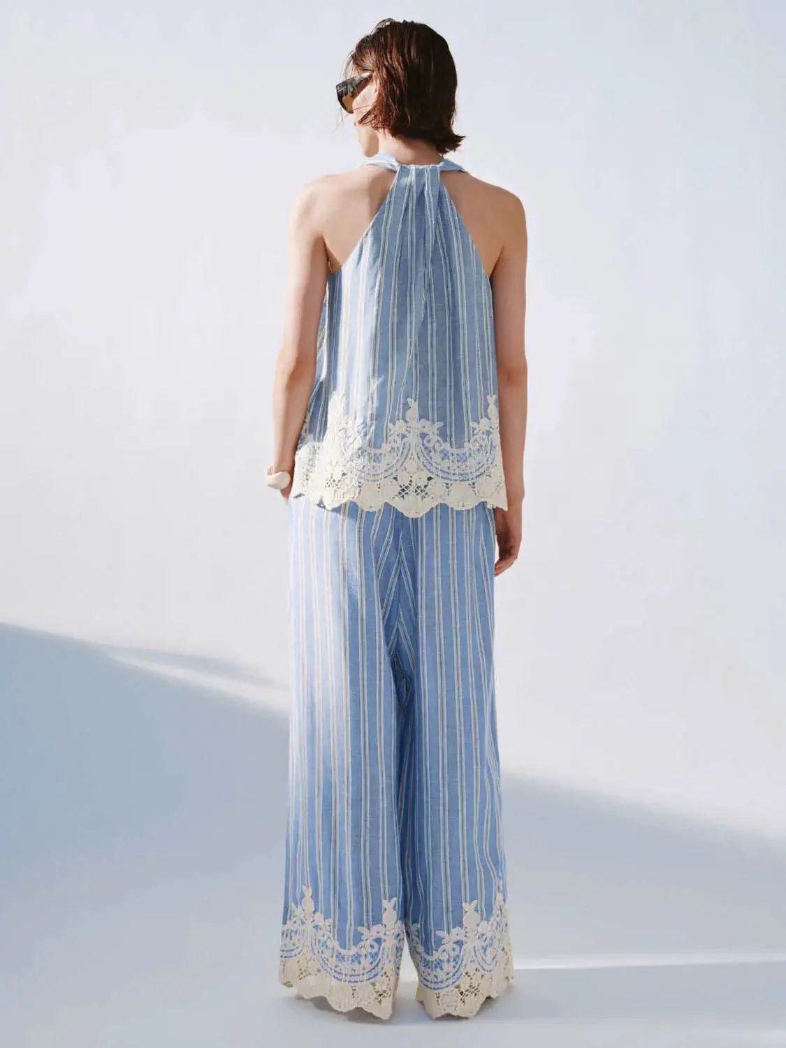 17949-viscose-linen-striped-lace-hem-sleeveless-top-6.webp Viscose Linen Striped Lace Hem Sleeveless Top