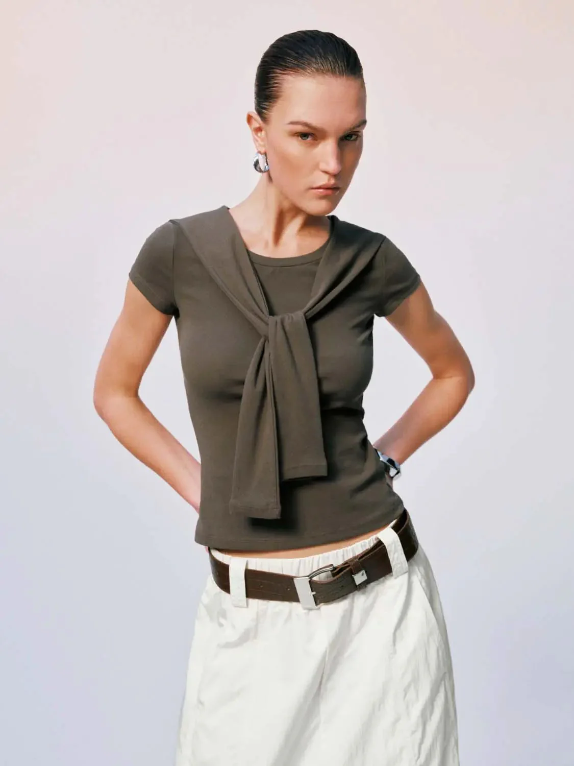 17990-shawl-detail-cotton-blend-t-shirts-1.webp Shawl Detail Cotton Blend T Shirts