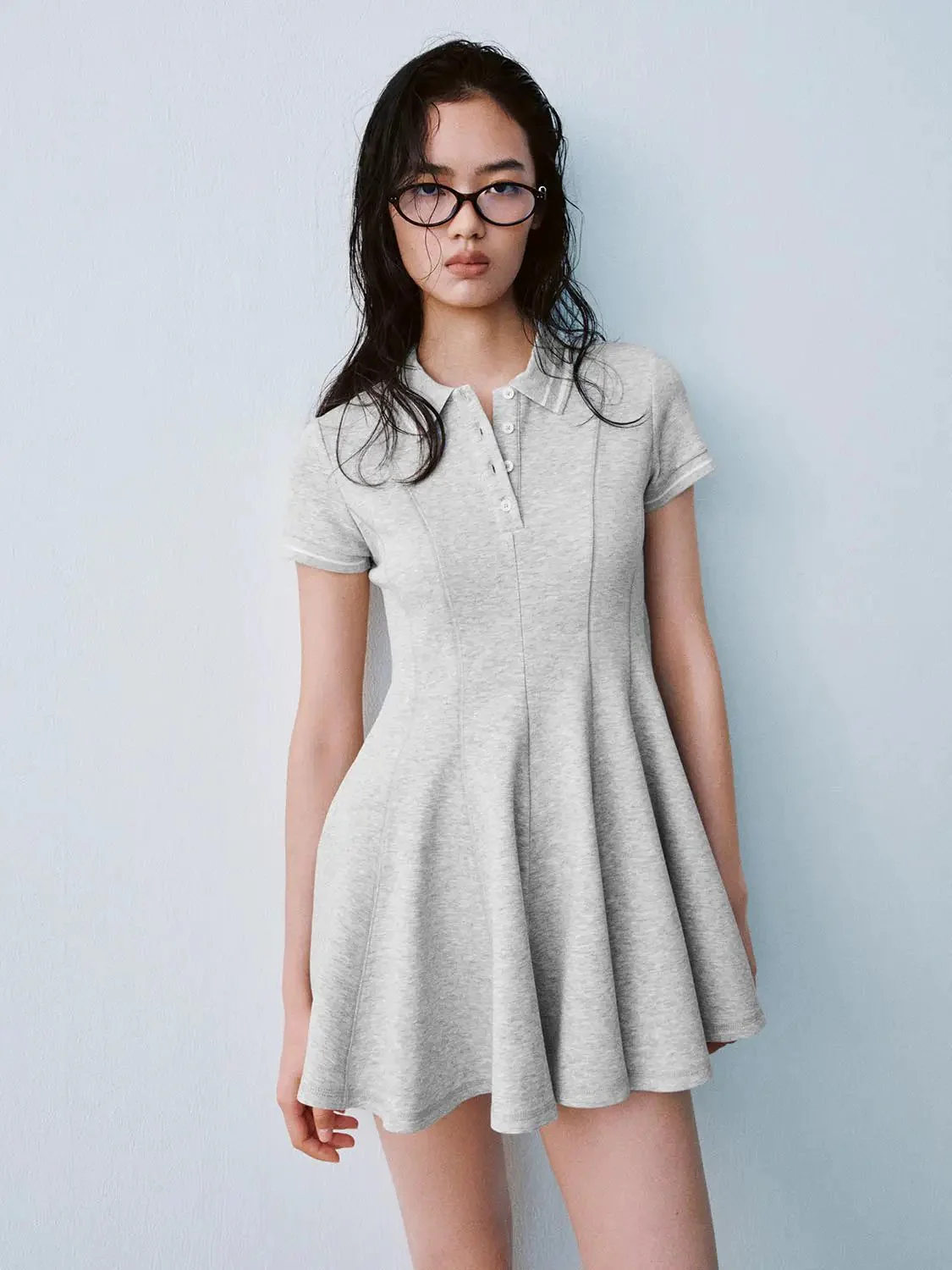 180-polo-neck-short-sleeve-a-line-with-stretch-dresses-17.webp Polo Neck Short Sleeve A Line With Stretch Dresses