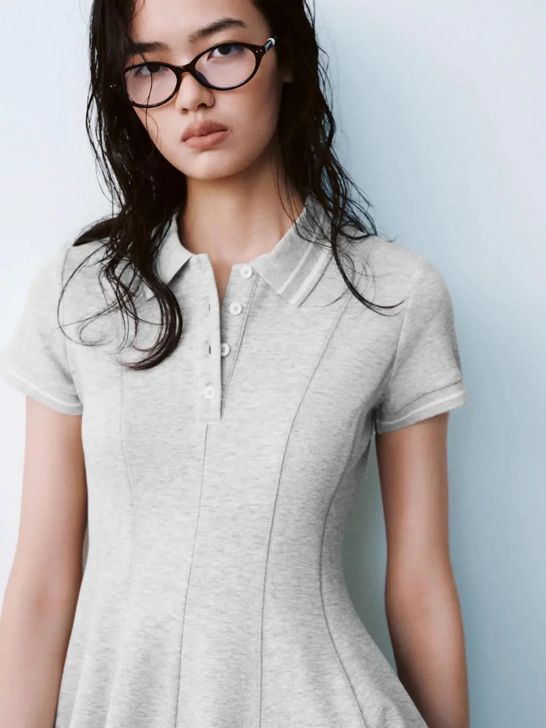 180-polo-neck-short-sleeve-a-line-with-stretch-dresses-3.webp Polo Neck Short Sleeve A Line With Stretch Dresses