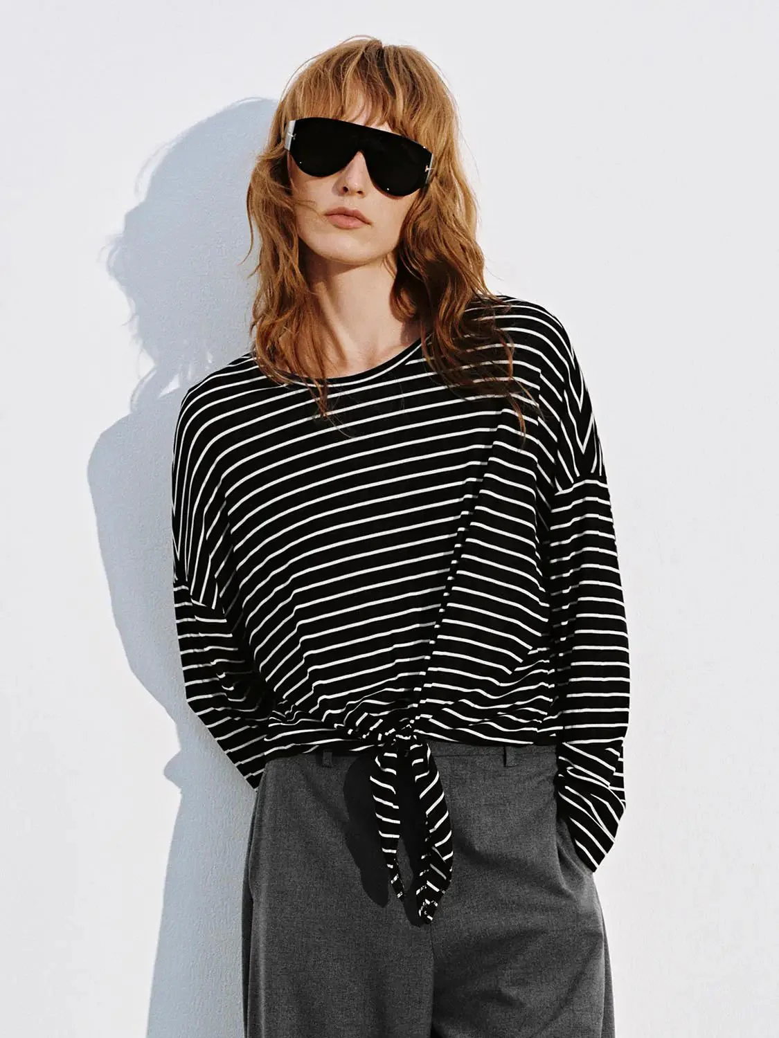 18015-viscose-blend-striped-tie-front-long-sleeve-top-1.webp Viscose Blend Striped Tie Front Long Sleeve Top