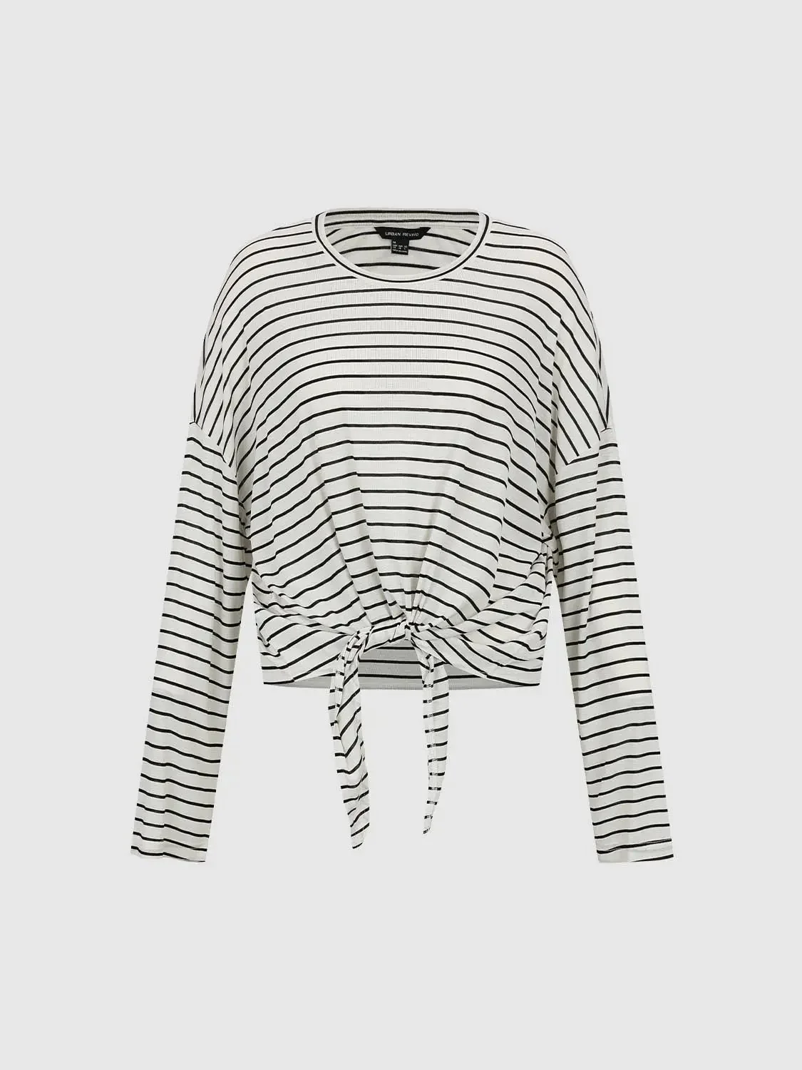 18015-viscose-blend-striped-tie-front-long-sleeve-top-15.webp Viscose Blend Striped Tie Front Long Sleeve Top