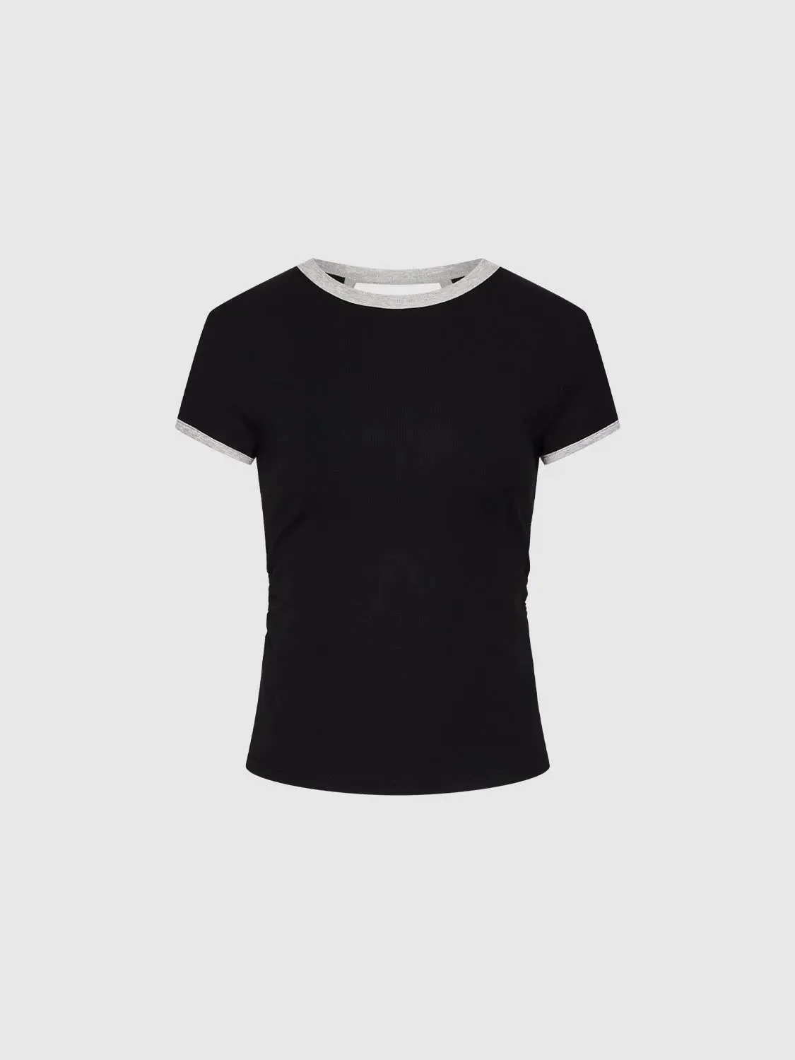 18029-cotton-lyocell-blend-crew-neck-contrast-trim-t-shirt-15.webp Cotton Lyocell Blend Crew Neck Contrast Trim T Shirt