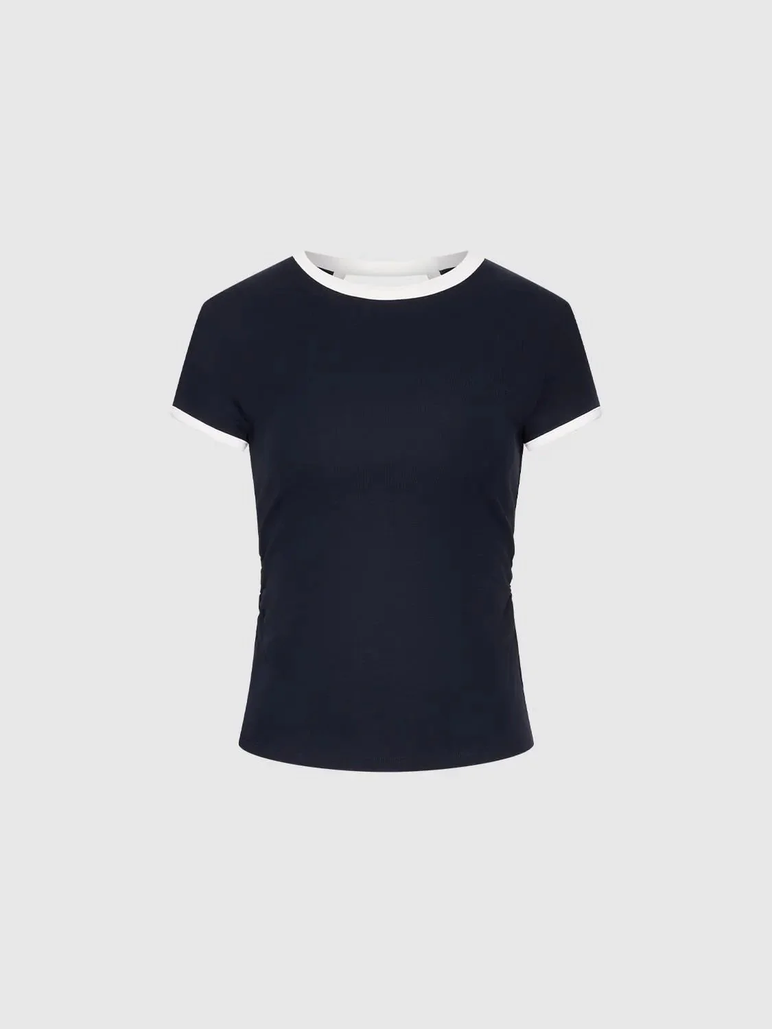 18029-cotton-lyocell-blend-crew-neck-contrast-trim-t-shirt-7.webp Cotton Lyocell Blend Crew Neck Contrast Trim T Shirt